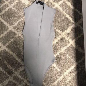 Gray bodysuit